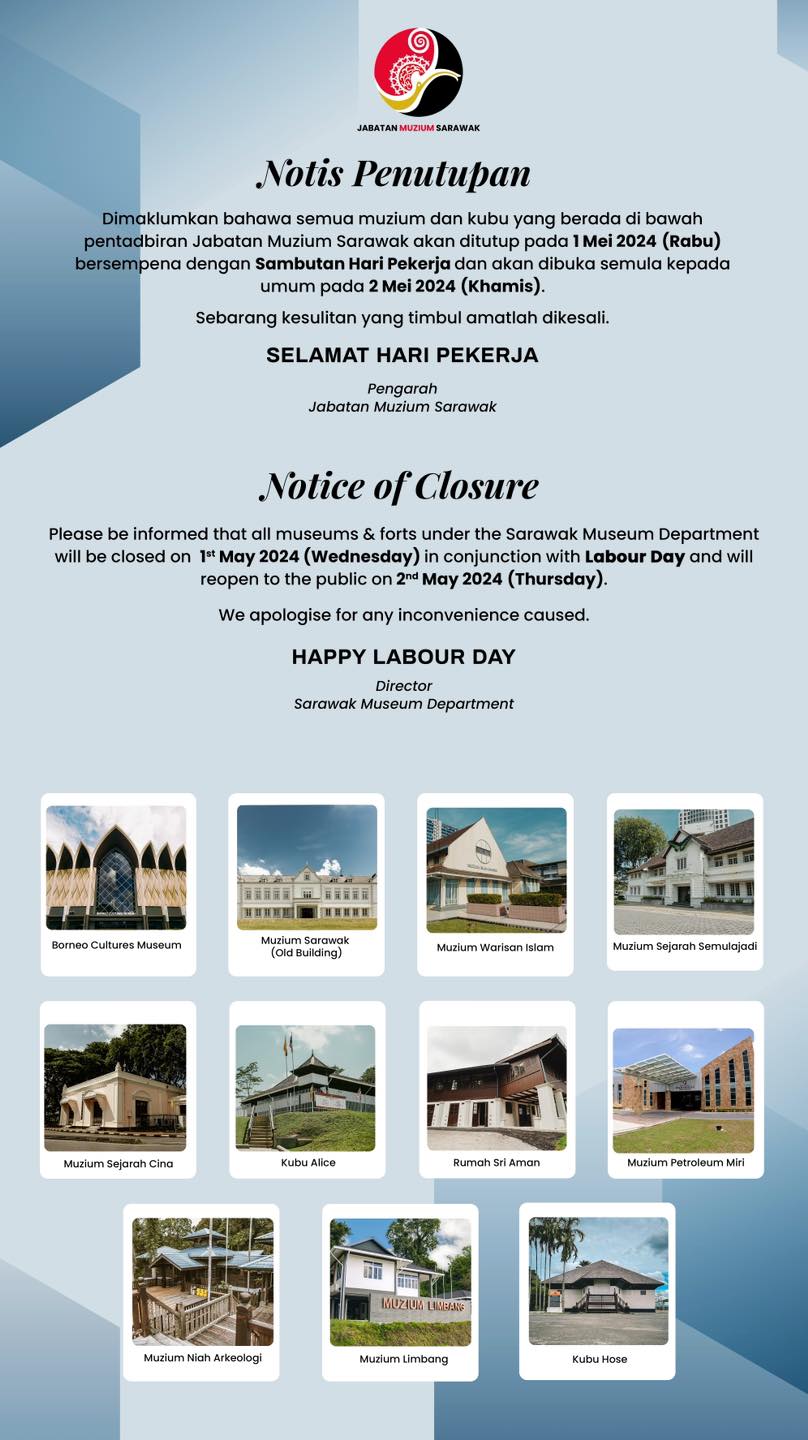 Notice of Closure for Labour Day 2024